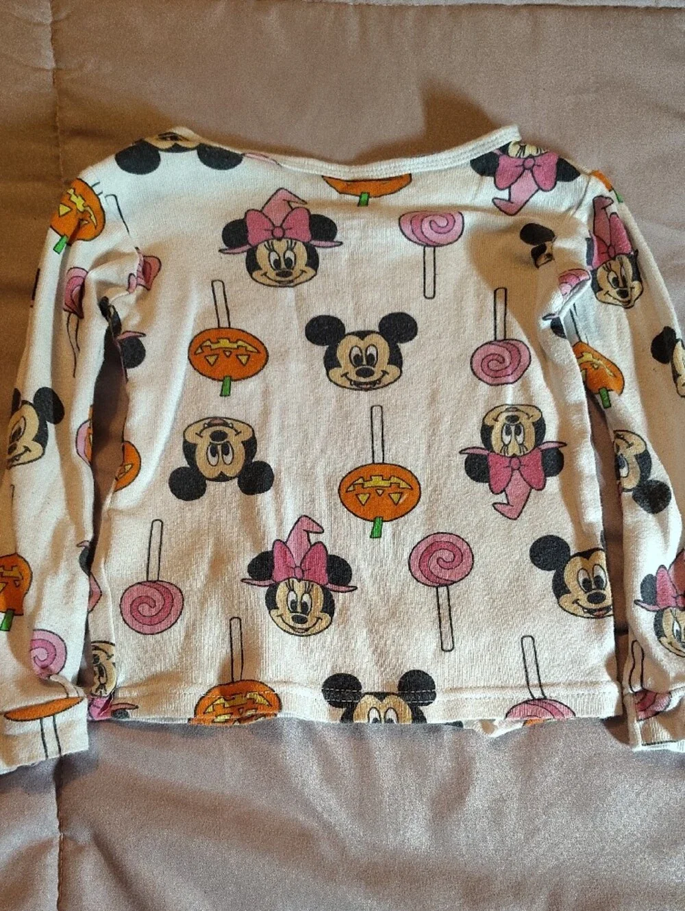 Lot Of 4 Long-Sleeve Tee's- Disney, Carter's, Cat & Jack & Old Navy